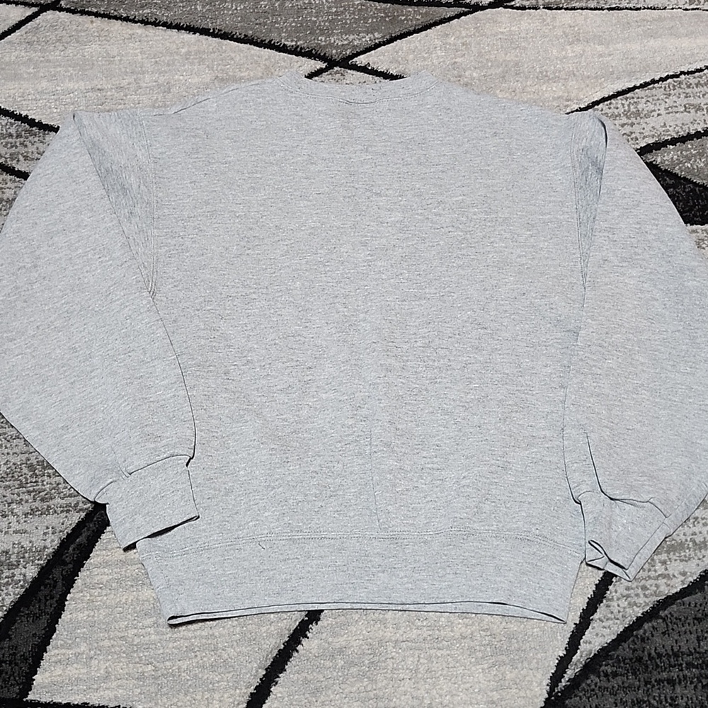 VINTAGE NFL KANSAS CITY CHIEFS GRAPHIC GRAY CREW-NECK SWEATSHIRT LARGE - Picture 12 of 14